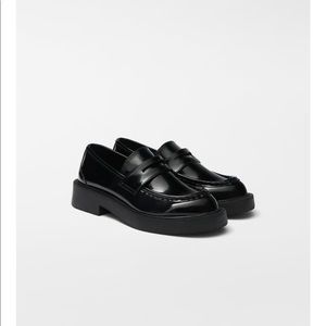 New Zara black loafers